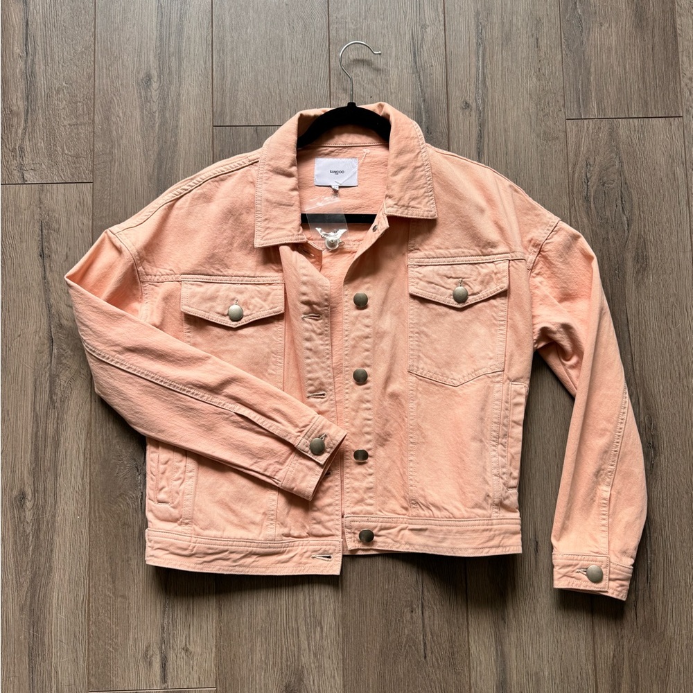 Suncoo Paris Peach Denim Jacket